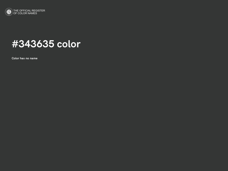 #343635 color image