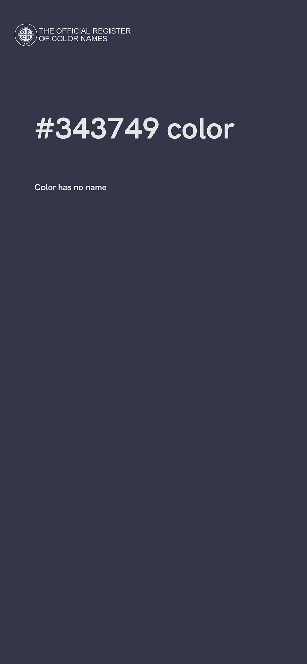 #343749 color image