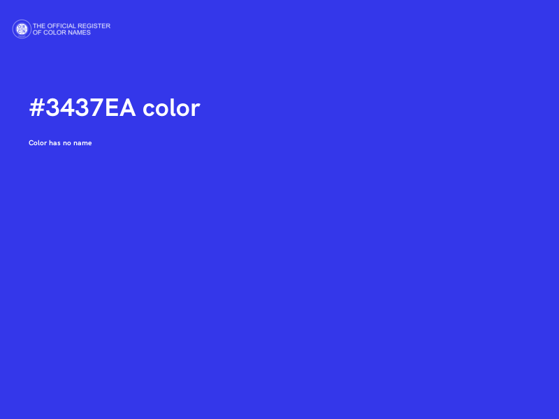 #3437EA color image