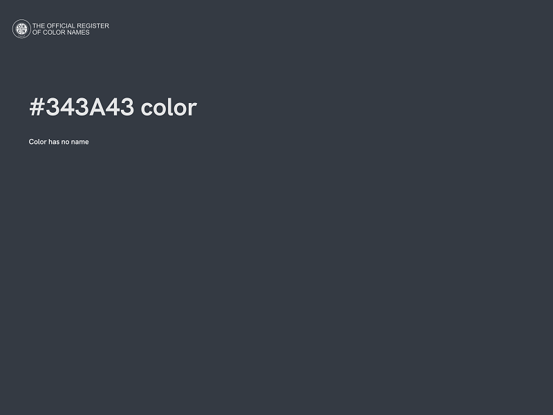 #343A43 color image