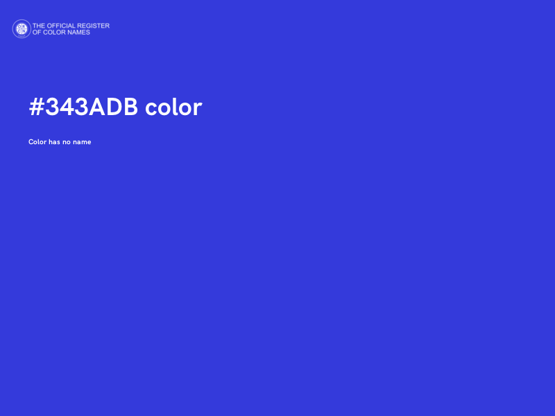 #343ADB color image