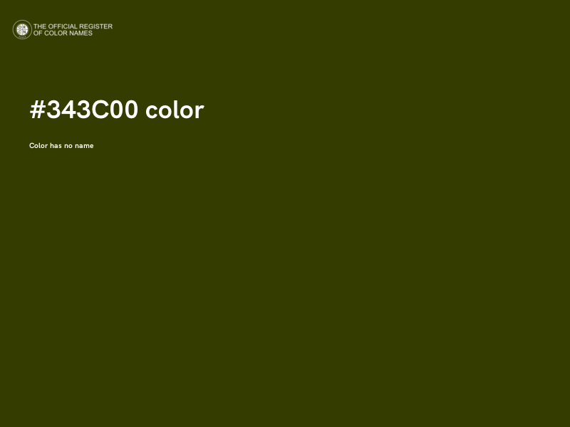 #343C00 color image