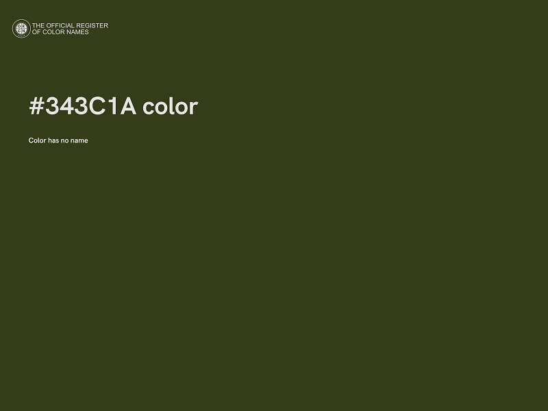 #343C1A color image