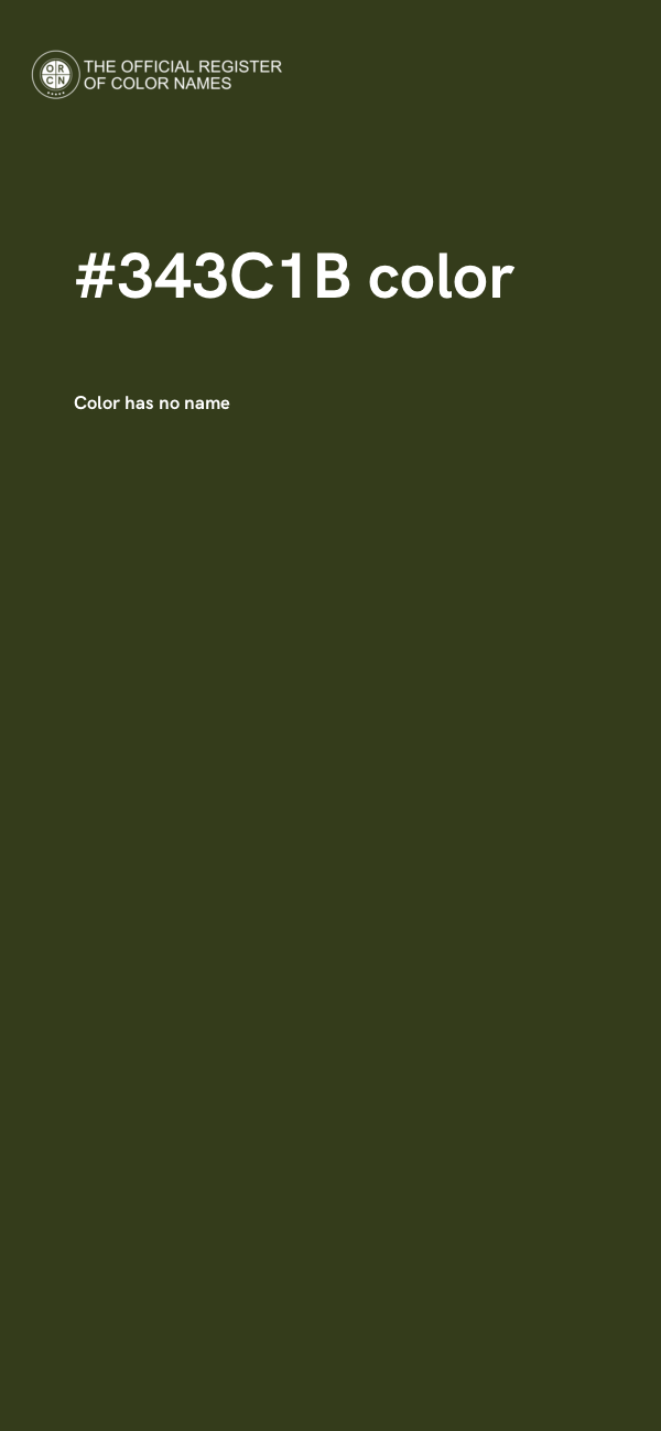 #343C1B color image