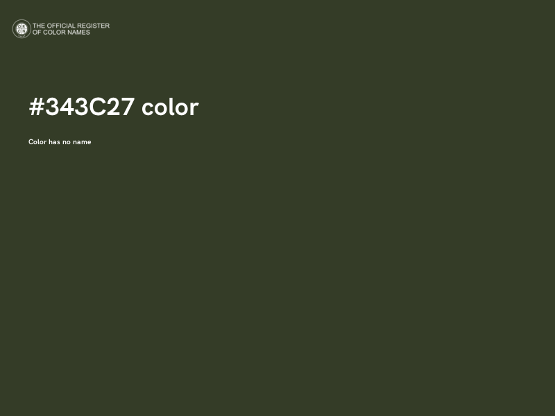 #343C27 color image