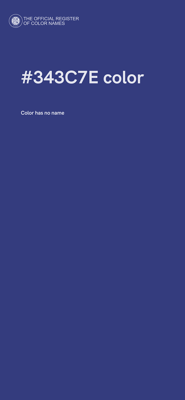 #343C7E color image