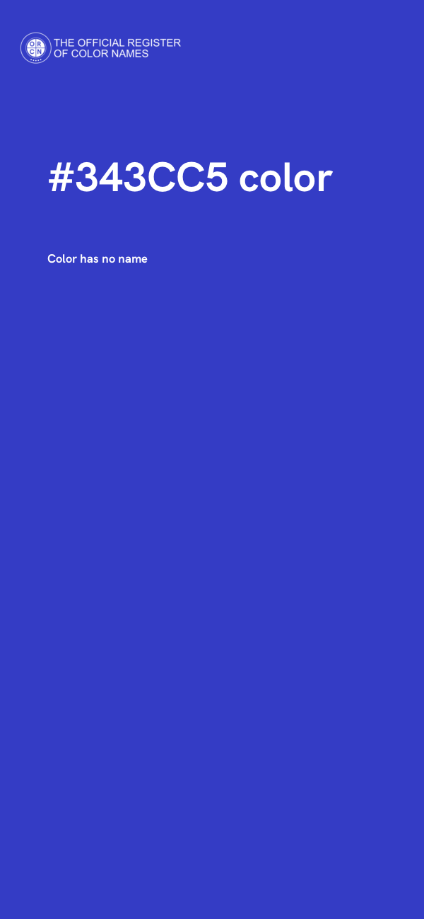#343CC5 color image