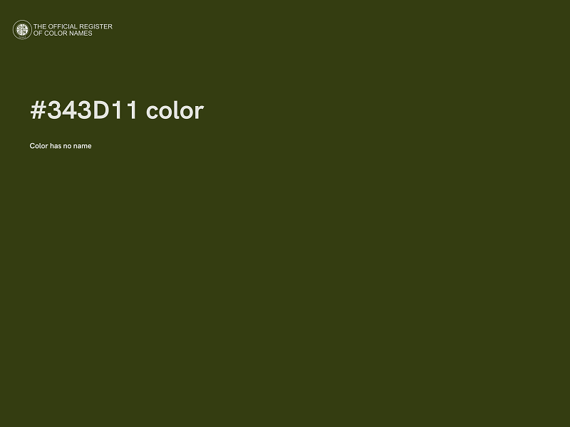 #343D11 color image