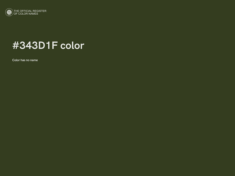 #343D1F color image