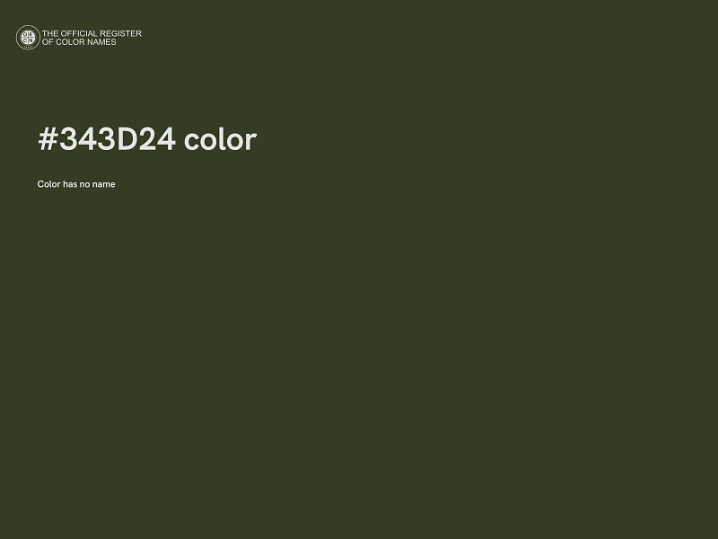 #343D24 color image