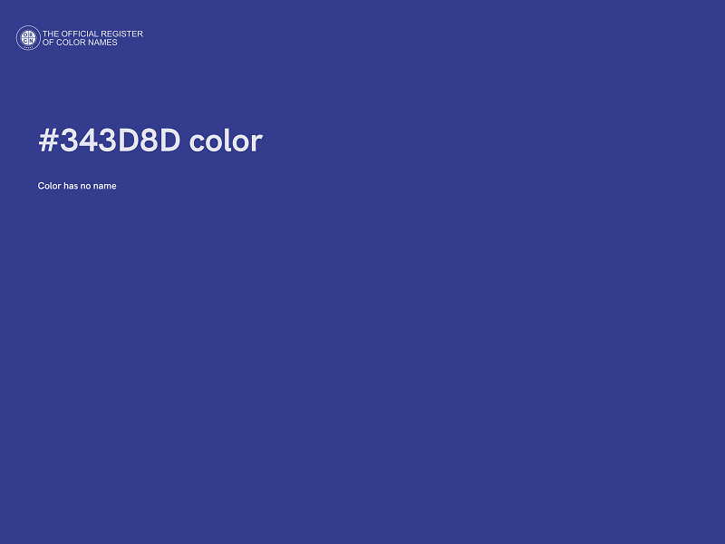 #343D8D color image