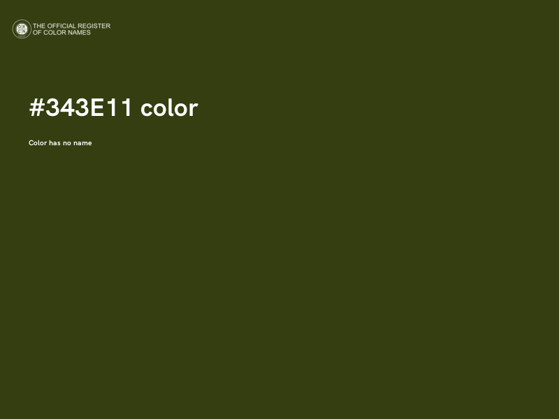 #343E11 color image