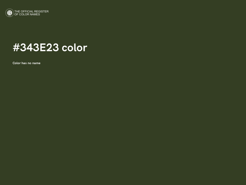 #343E23 color image