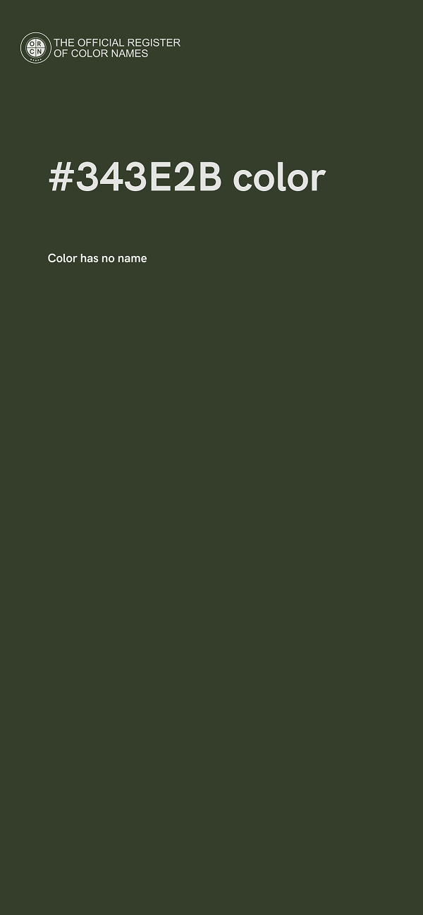 #343E2B color image