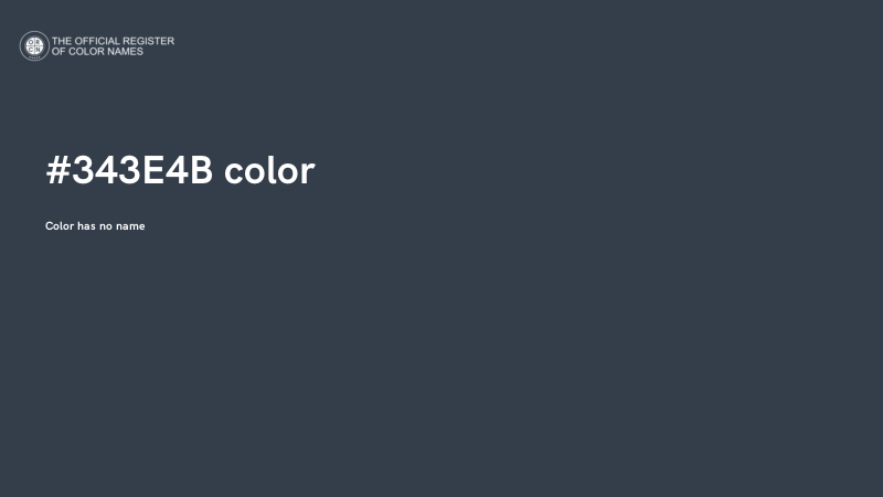 #343E4B color image