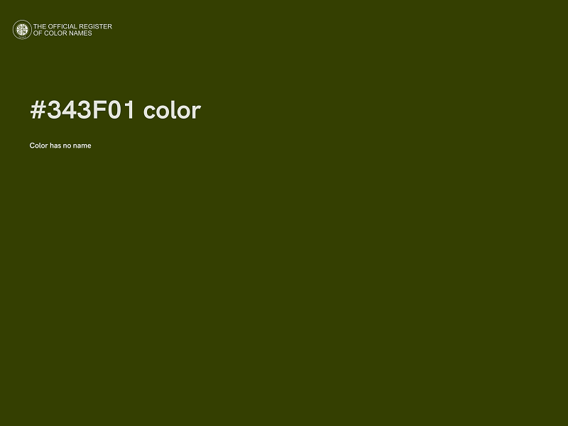 #343F01 color image