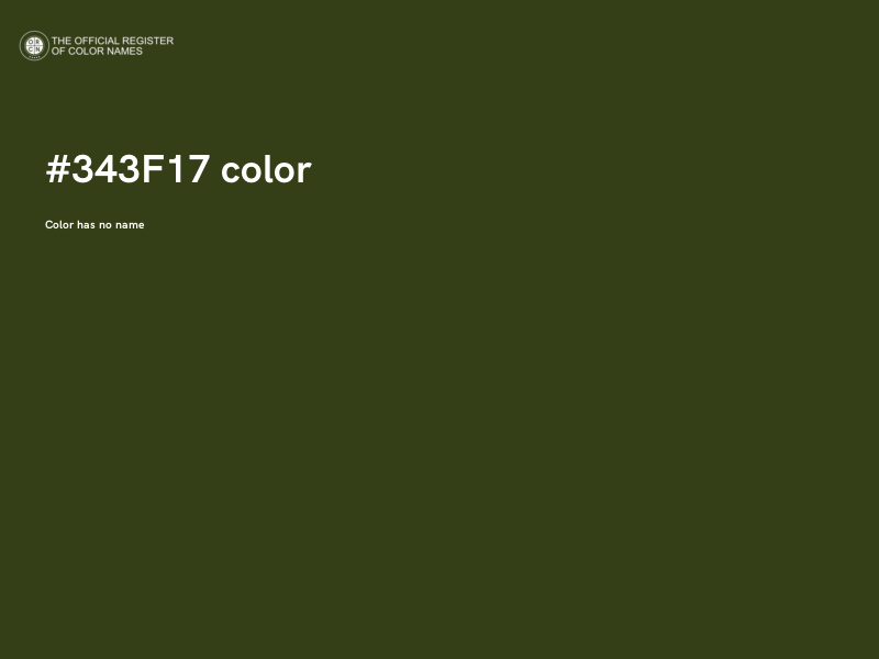 #343F17 color image