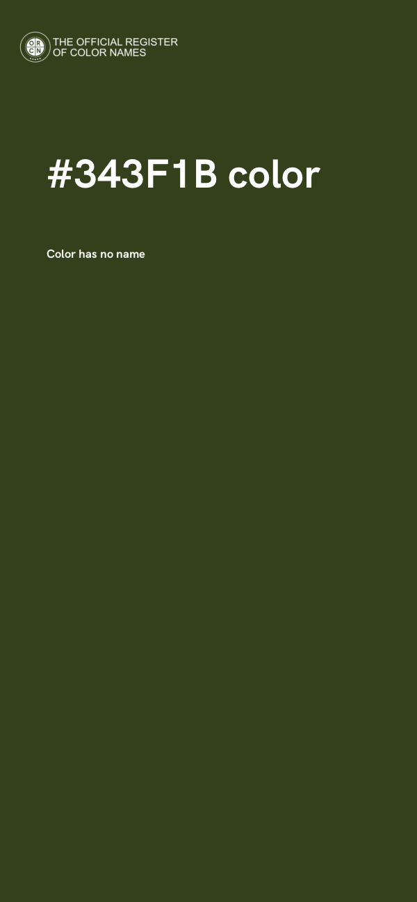 #343F1B color image