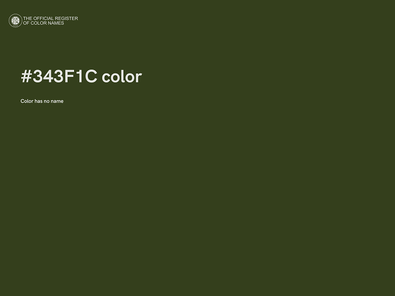 #343F1C color image