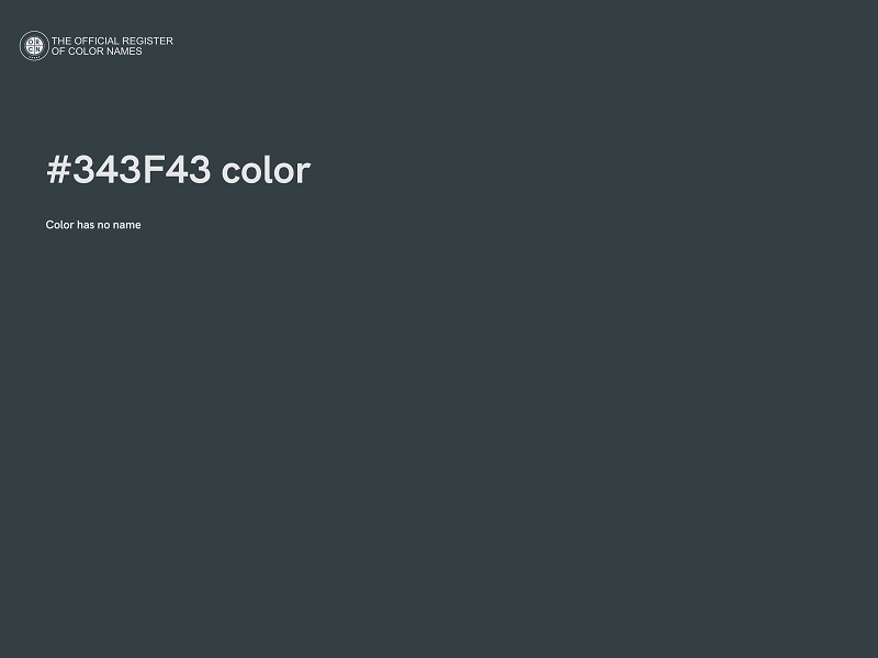 #343F43 color image