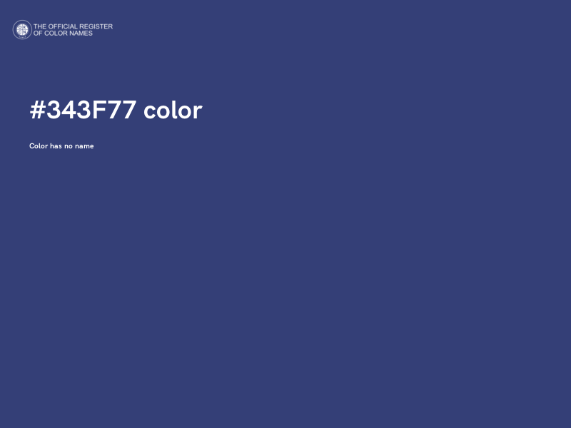 #343F77 color image