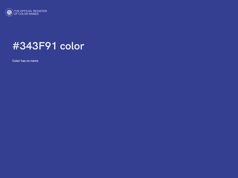 #343F91 color image