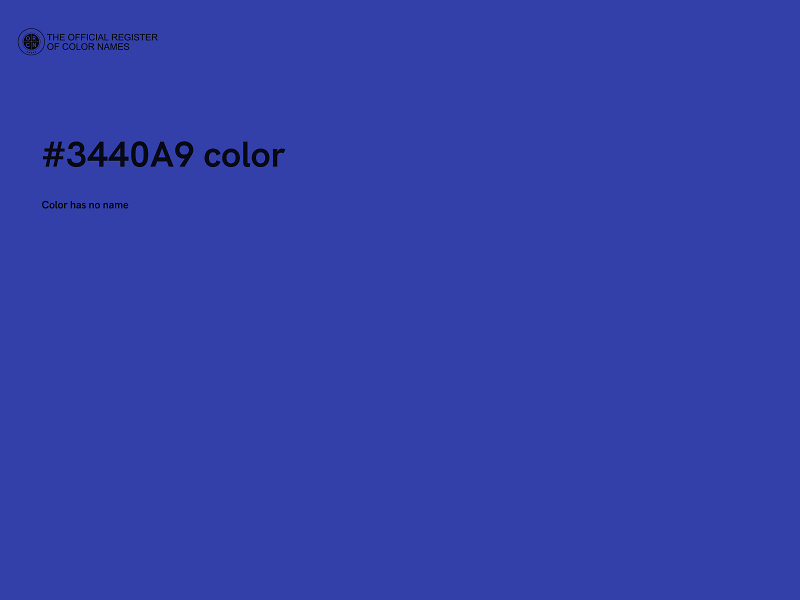#3440A9 color image
