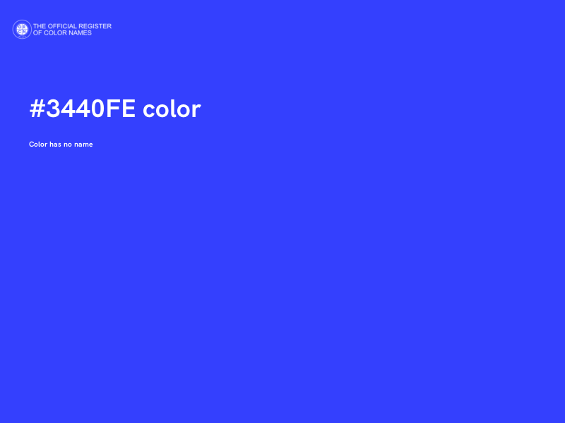 #3440FE color image