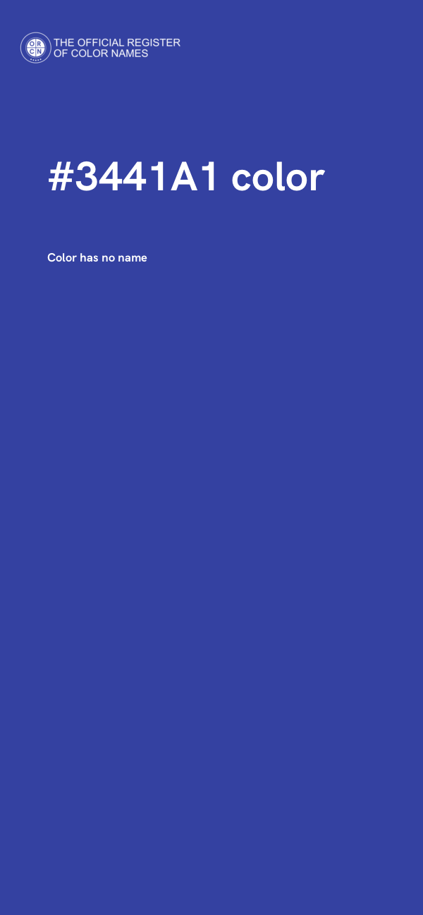 #3441A1 color image