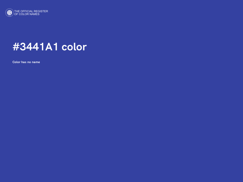 #3441A1 color image