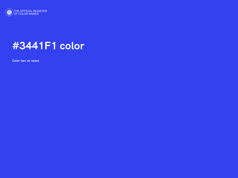 #3441F1 color image