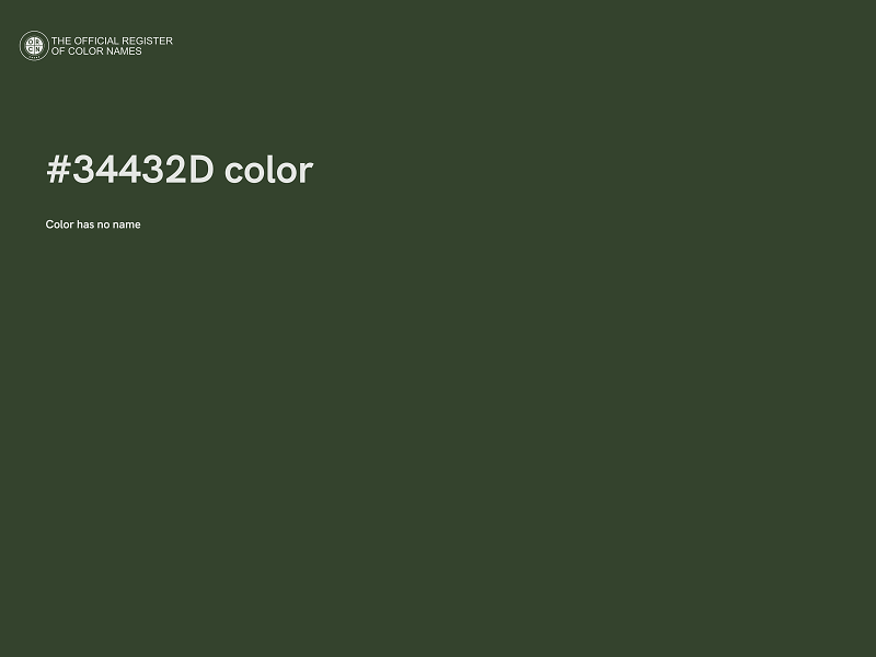 #34432D color image