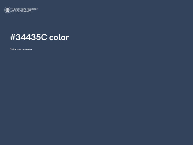 #34435C color image