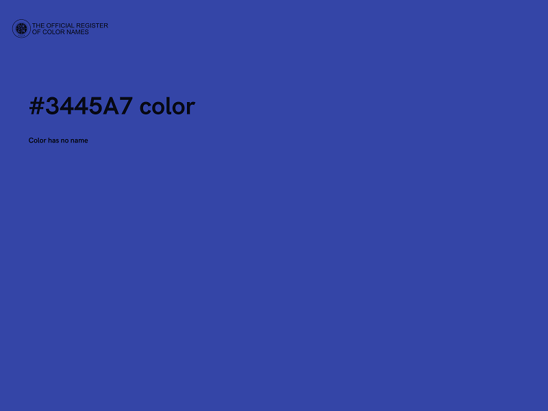#3445A7 color image
