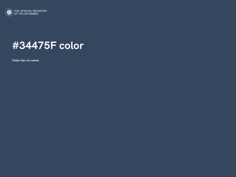 #34475F color image