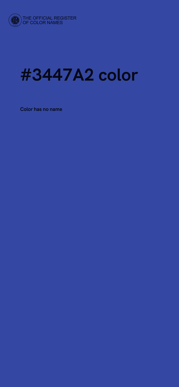 #3447A2 color image