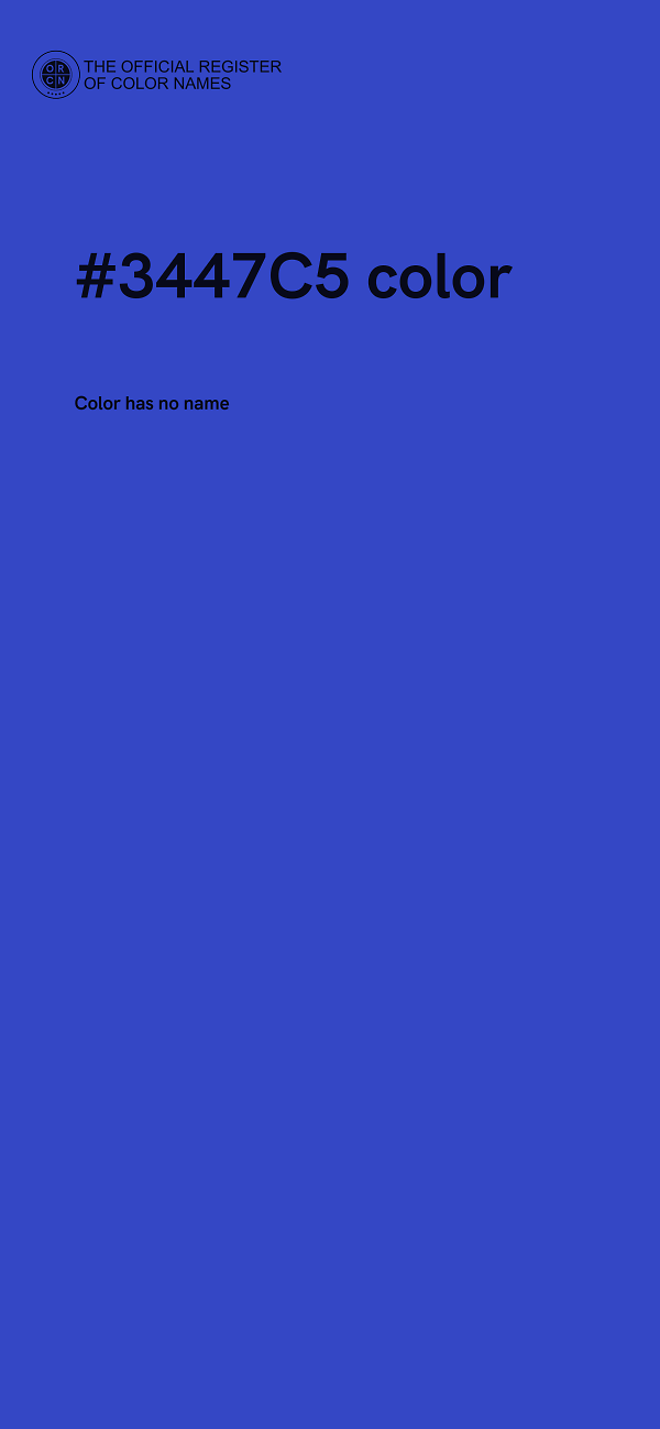 #3447C5 color image