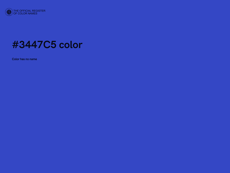 #3447C5 color image