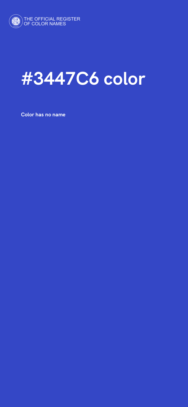 #3447C6 color image
