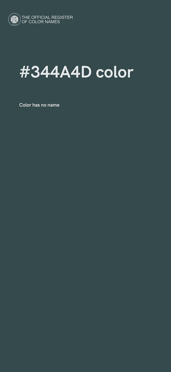 #344A4D color image