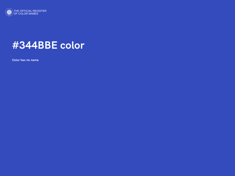 #344BBE color image
