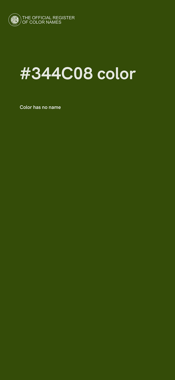 #344C08 color image