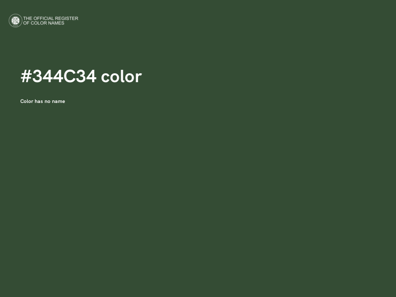 #344C34 color image