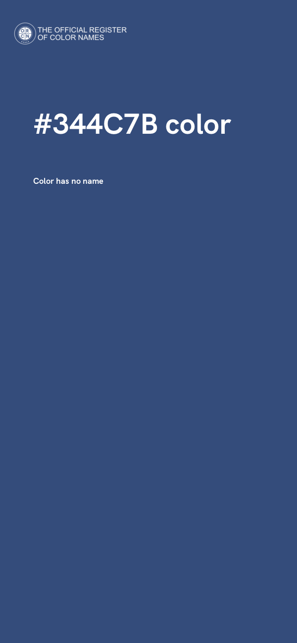 #344C7B color image