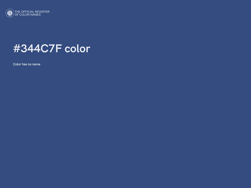 #344C7F color image
