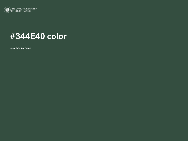 #344E40 color image