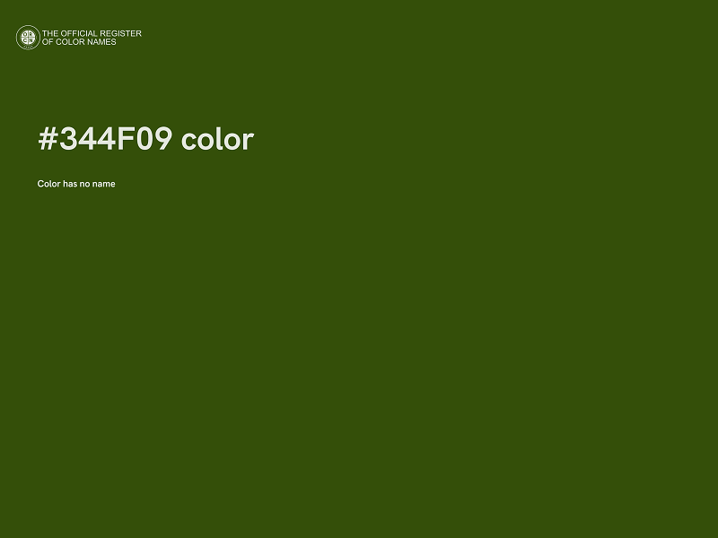 #344F09 color image