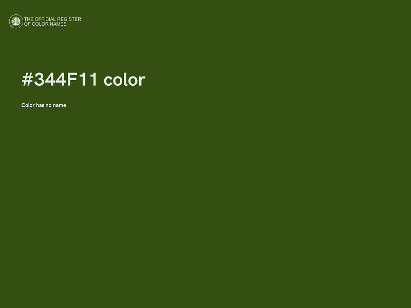 #344F11 color image