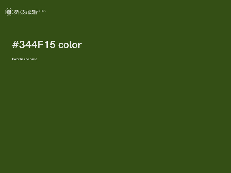 #344F15 color image