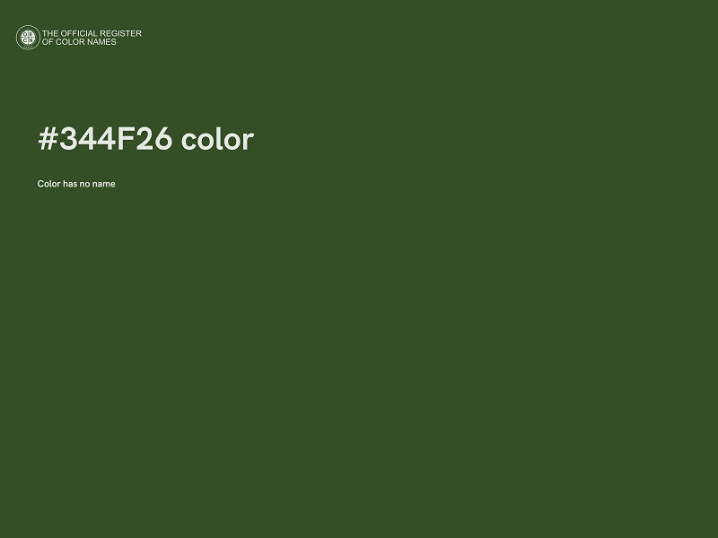#344F26 color image